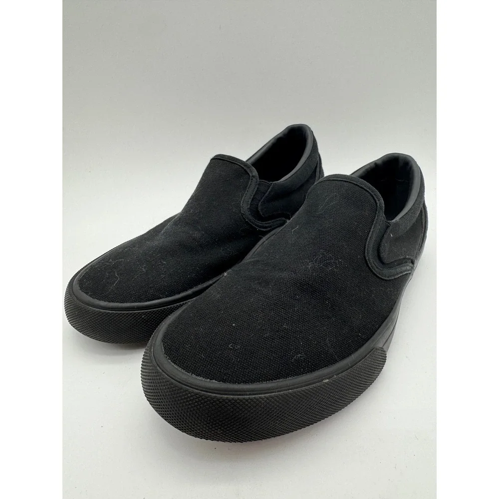 Hurley Arlo Slip On Shoes Men's Size 9 Black Casual‎ Canvas Sneakers